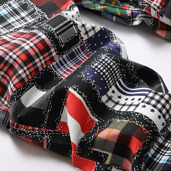 New Mens Painted Designer Slim Fit Jeans Multiple Sizes - Picture 4 of 4